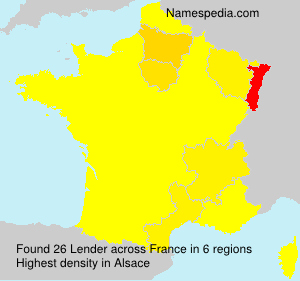 Surname Lender in France Surname Lender in France