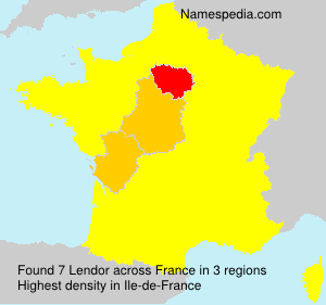 Surname Lendor in France Surname Lendor in France