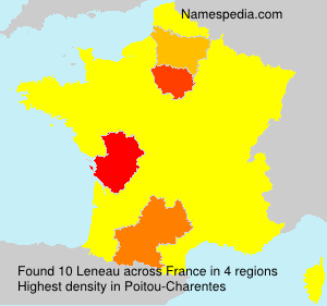 Surname Leneau in France