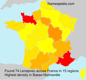 Surname Lenepveu in France Surname Lenepveu in France