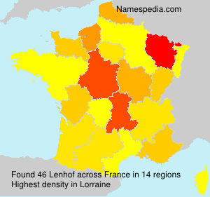 Surname Lenhof in France Surname Lenhof in France