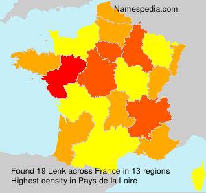 Surname Lenk in France Surname Lenk in France