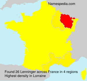 Surname Lenninger in France