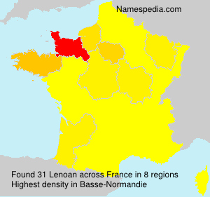 Surname Lenoan in France Surname Lenoan in France