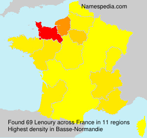 Surname Lenoury in France