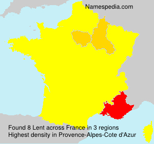 Surname Lent in France Surname Lent in France