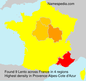Surname Lento in France Surname Lento in France