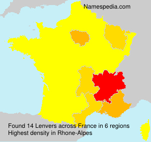 Surname Lenvers in France
