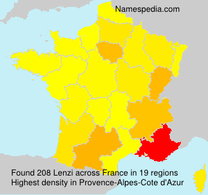 Surname Lenzi in France Surname Lenzi in France