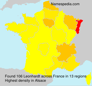 Surname Leonhardt in France Surname Leonhardt in France