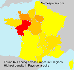 Surname Lepecq in France Surname Lepecq in France