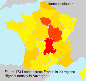 Surname Lepee in France Surname Lepee in France