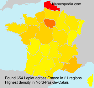 Surname Leplat in France Surname Leplat in France