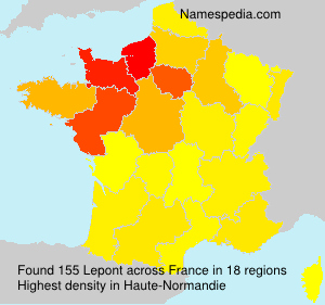 Surname Lepont in France Surname Lepont in France