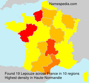 Surname Lepouze in France Surname Lepouze in France