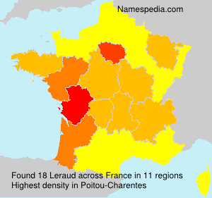 Surname Leraud in France