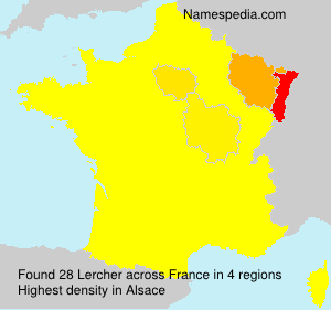 Surname Lercher in France Surname Lercher in France