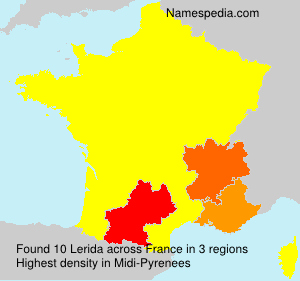 Surname Lerida in France Surname Lerida in France