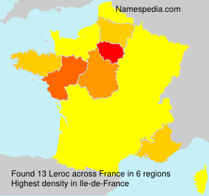 Surname Leroc in France Surname Leroc in France