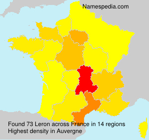 Surname Leron in France Surname Leron in France