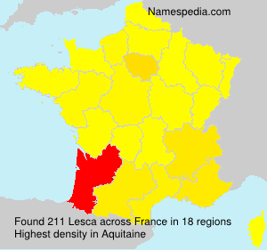 Surname Lesca in France Surname Lesca in France