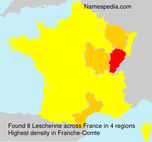 Surname Leschenne in France Surname Leschenne in France