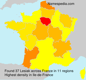 Surname Lesiak in France Surname Lesiak in France