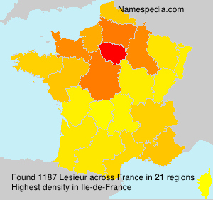 Surname Lesieur in France Surname Lesieur in France