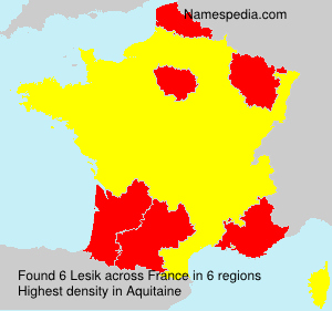 Surname Lesik in France Surname Lesik in France