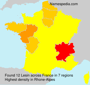 Surname Lesin in France