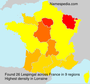 Surname Lespingal in France Surname Lespingal in France