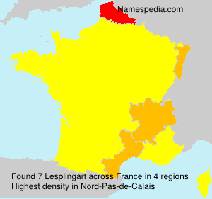 Surname Lesplingart in France Surname Lesplingart in France