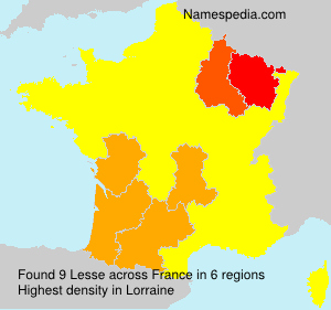 Surname Lesse in France Surname Lesse in France