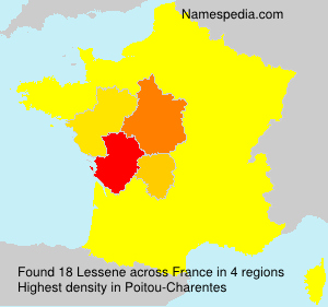 Surname Lessene in France Surname Lessene in France