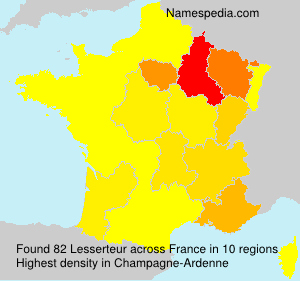 Surname Lesserteur in France Surname Lesserteur in France