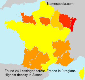Surname Lessinger in France Surname Lessinger in France