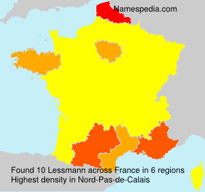 Surname Lessmann in France Surname Lessmann in France