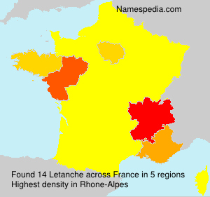 Surname Letanche in France Surname Letanche in France