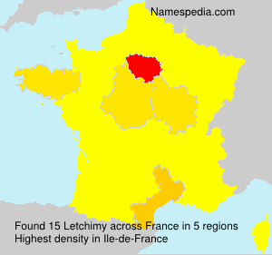 Surname Letchimy in France Surname Letchimy in France