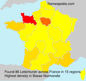 Surname Leteinturier in France Surname Leteinturier in France