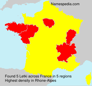 Surname Letki in France Surname Letki in France