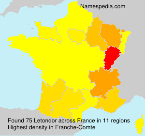 Surname Letondor in France Surname Letondor in France