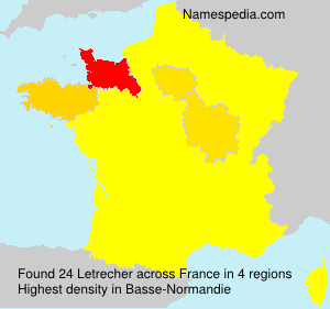 Surname Letrecher in France Surname Letrecher in France