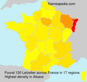 Surname Letzelter in France Surname Letzelter in France