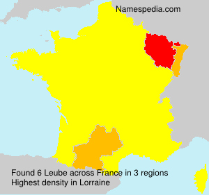 Surname Leube in France Surname Leube in France