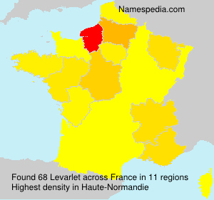 Surname Levarlet in France Surname Levarlet in France