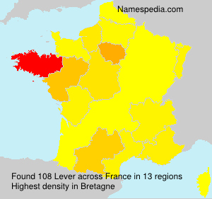 Surname Lever in France Surname Lever in France