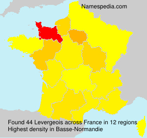 Surname Levergeois in France Surname Levergeois in France