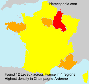 Surname Leveux in France Surname Leveux in France