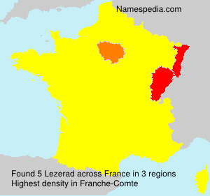 Surname Lezerad in France Surname Lezerad in France